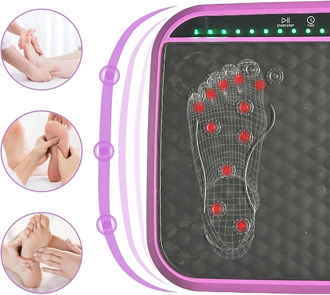 Vibration Plate Fitness Platform Whole Body Exercise Machine with 120 Speed Levels, Lymphatic Drainage, Fat Burning, and Weight Loss, Perfect for Women, Men, and Home Gym Exercise-Ruum Studio Home
