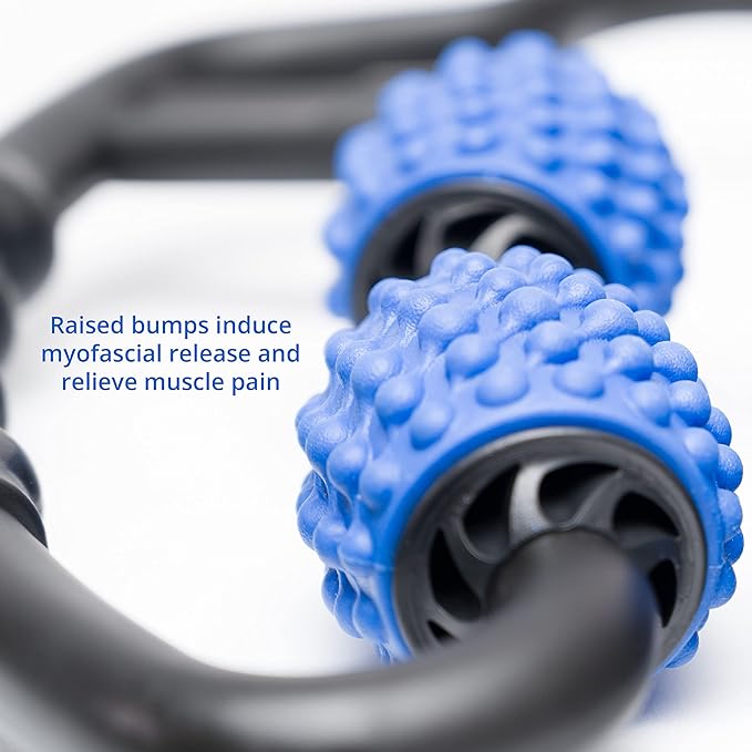 Body Back Trigger Point Pressure Roller Massager for Forearm, Elbow, Hand, Arm, and Leg. Deep Tissue Handheld Self Massager for Tennis Elbow, Golfers, Athletes Myofascial Release-Ruum Studio Home