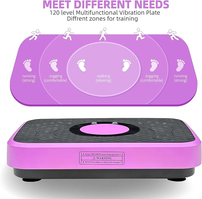 Vibration Plate Fitness Platform Whole Body Exercise Machine with 120 Speed Levels, Lymphatic Drainage, Fat Burning, and Weight Loss, Perfect for Women, Men, and Home Gym Exercise-Ruum Studio Home
