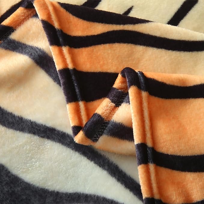 MERRYLIFE Tiger Stripe Print Throw Blanket Decorative Fleece Throw | Ultra-Plush Colorful | Couch Blanket Travel Lap | Home Gift Use(50" 60",Tiger)-Ruum Studio Home