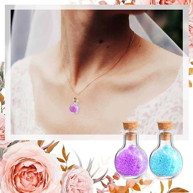 Zhehao 200 Pcs 2 ml Mini Glass Bottles Jars with Cork Stoppers Small Wishing Bottle Tiny Jars with Cork Mini Potion Bottles Clear Drifting Bottle for Wedding Birthday Party DIY Crafts Supplies-Ruum Studio Home