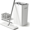 JOYMOOP Mop and Bucket Set with Wringer, Flat Mops for Floor Cleaning, Wall Mop Cleaner with Long Handle, Hardwood Floor Mop with 6 Microfiber Pads-Ruum Studio Home