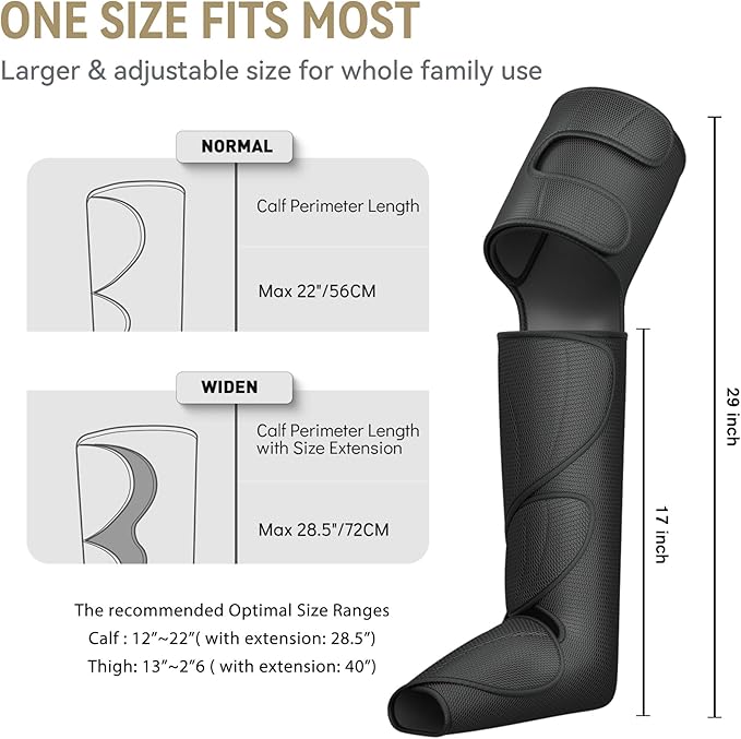 FIT KING Foot and Leg Massager for Circulation and Relaxation with Hand-held Controller 3 Modes 3 Intensities Helpful for Vericose Veins, Cramps, Swelling and Edema - Gift for Mom Wife Family-Ruum Studio Home