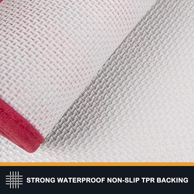 PURRUGS Dirt Trapping Door Mat 24" x 35.5", Non-Slip/Skid Machine Washable Entryway Rug, Dog Doormat, Super Absorbent Welcome Mat for Muddy Wet Shoes and Paws, Burgundy Red-Ruum Studio Home
