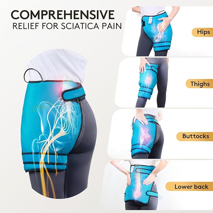 UTK Hip Heating Pad for Sciatica Pain Relief, Far Infrared Heating Pads with 16 Natural Jades & Smart Controller, Lower Back/Thigh/Buttock/Abdomen Electric Heat Pad for Women, FSA-HSA Eligible-Ruum Studio Home