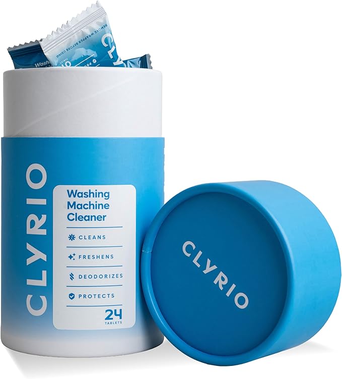 Clyrio Washing Machine Cleaner, 1-Year Supply of Washing Machine Cleaning Tablets, Great for Freshening Top and Front Loaders, 24 Concentrated Tablets-Ruum Studio Home