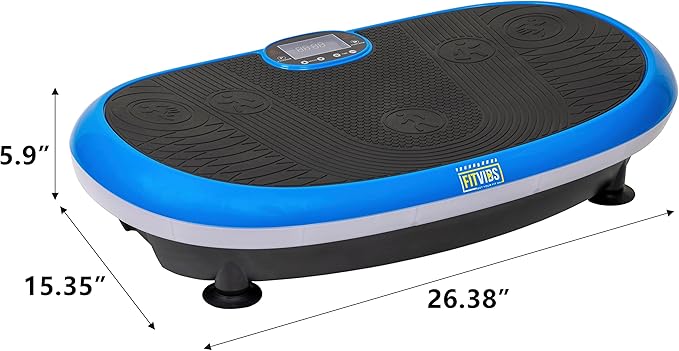 Vibration Plate Exercise Machine Workout Vibration Fitness Platform with Resistance Loops and Resistance Band, 2D, 3D or 4D-Ruum Studio Home