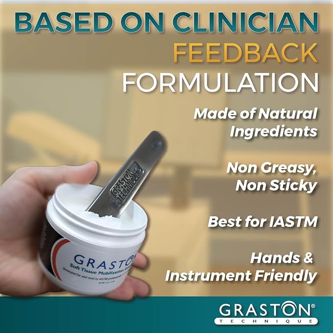 Graston Technique Vitamin E Enriched Emollient - 4oz Jar, Ideal for IASTM Lotion & Massage Therapy Cream, Perfect Vitamin E Cream for Massage and Physical Therapy, 12-Pack-Ruum Studio Home