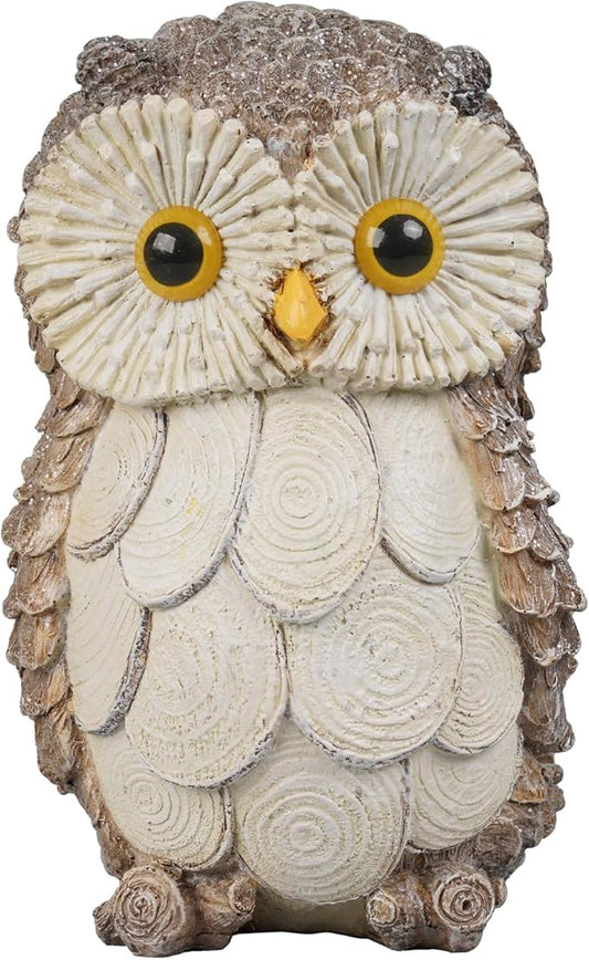 Guichifun Owl Statue Home Decor Accents - Cute Owl Figurines for Shelf Bookshelf TV Stand Décor Bedroom Office Decorations Ideal Gift for Owl Lovers 5 x 5 x 8 Inch-Ruum Studio Home