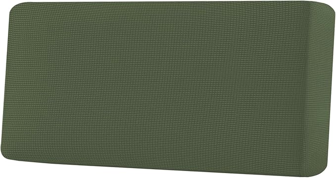 H.VERSAILTEX Super Stretch Individual Seat Cushion Covers Sofa Covers Couch Cushion Covers Slipcover Sets Thick Jacquard Textured Twill Fabric (1 Piece Sofa Cushion Cover, Bronze Green)-Ruum Studio Home