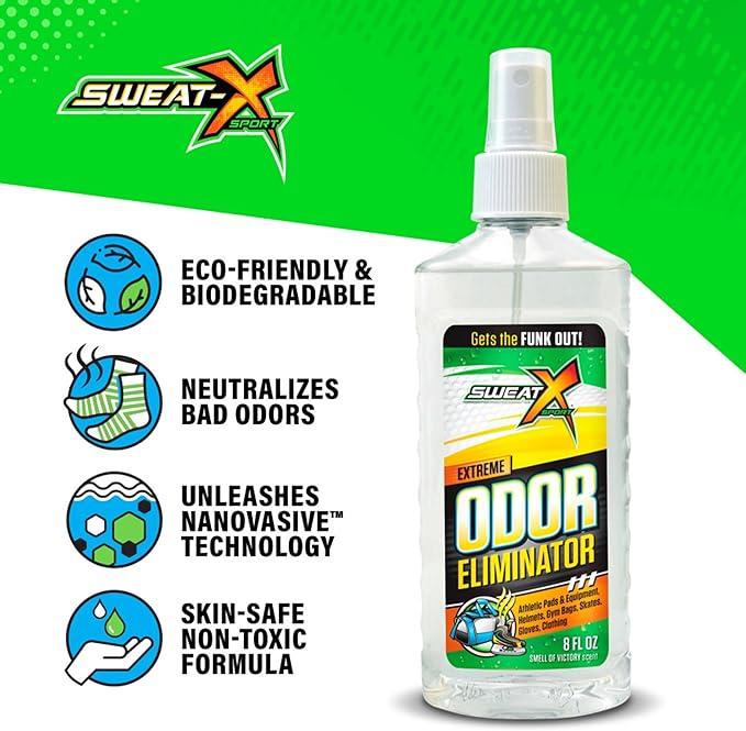 Extreme Odor Spray - Multipurpose No-Wash Deodorizer - Ideal for Shoes and Gym Clothing - Victory Scent (8 Fl Oz) - 3 Pack-Ruum Studio Home