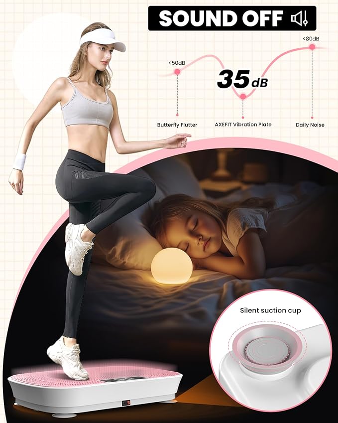 Vibration Plate Exercise Machine - Bluetooth Music & 400LBS Capacity Vibration Plate for Lymphatic Drainage & Weight Loss with 99 Speed Levels, Whole Body Vibration Plate for Home Fitness-Ruum Studio Home