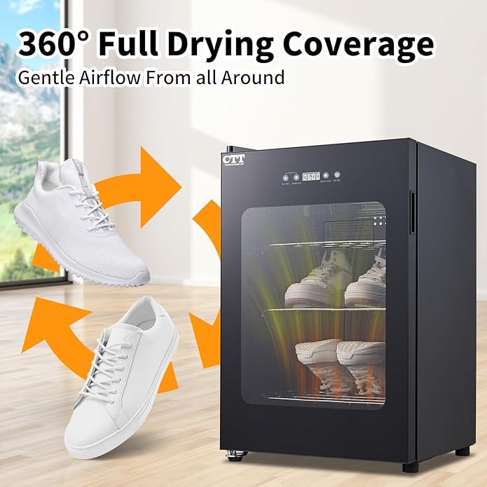 CTT Boot Dryer for Work Boots, Shoe Dryer for Sneakers, Gloves, Helmet & Boxing Glove, Electric Boot Dryer with Pull-out Detachable Rack, 3 Drying Mode, Timer, Auto-shut Off-Ruum Studio Home