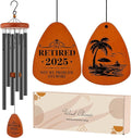 Retirement Gift for Woman Men Coworker Teacher Nurses Friends Mom Dad Grandma Grandpa Retirees, Coworkers Farewell Going Away Gift, 32" Wind Chimes Retirement Decorations-Ruum Studio Home