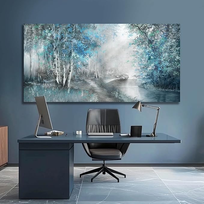 SOUGUAN Forest Pictures for Wall Canvas Art 30"x60" Plant Wall Decor Tree Artwork Painting Natural Decorations for Dining Room, Bedroom, Home Office, Kitchen-Ruum Studio Home