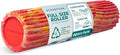Oceanfoam Tidal Roller - Red, Gold & Natural Marbled - Muscle Massage Foam Roller for Back Pain & Stretching - Firm and Ergonomic Wide Wave Textured - Yoga, Athletics, & Wellness - Full Size, 20" x 5"-Ruum Studio Home
