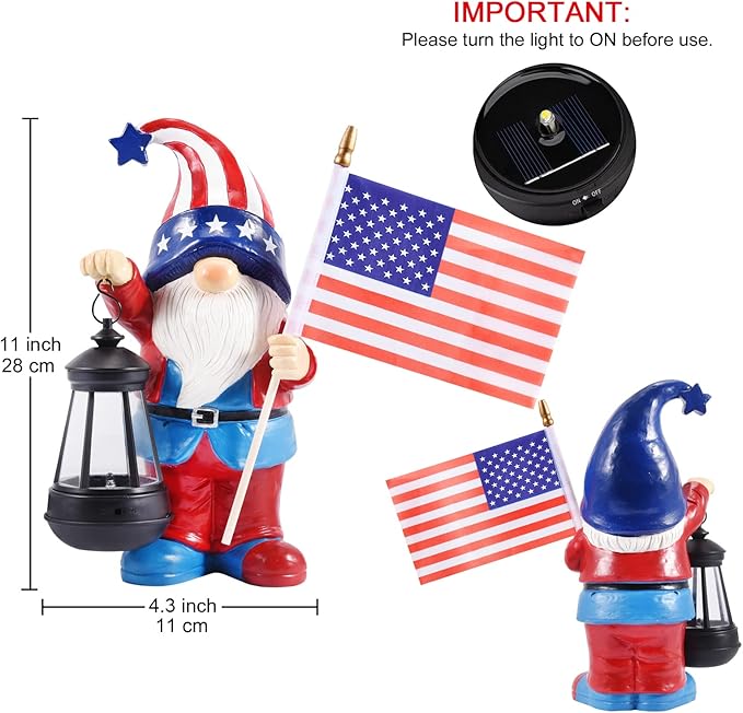 Nacome Solar Gnomes Statues for Garden Decor: Outdoor Sculptures for Clearance Lights for Outside Lawn Ornaments Porch Patio Balcony Yard Home – Birthday Gifts for Mom Grandma Women-Ruum Studio Home