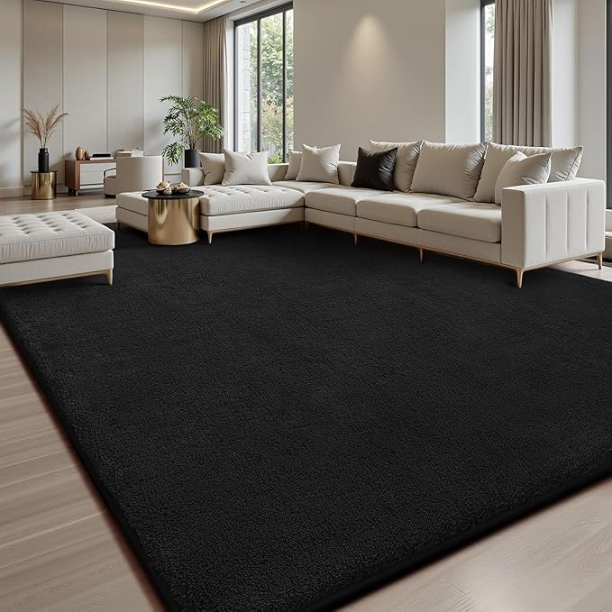 Sour Lemon 10x14 Area Rugs for Living Room, Soft Large Area Rug Fluffy Rugs for Bedroom，Machine Washable Area Rug Non Slip Carpet Rug for Living Room Playroom Kids Room Home Decor-Ruum Studio Home