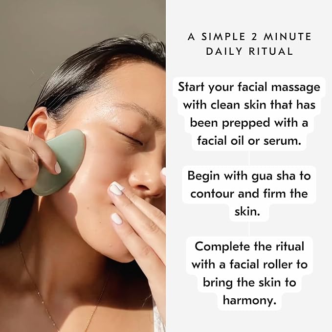 Mount Lai Obsidian Gua Sha Facial Tools, Black Obsidian Gua Sha Facial Tools Set and Roller, Guasha Tool for Face to Relieve Muscle Tension and Reduce Puffiness, Anti Aging Skin Care Sets for Women-Ruum Studio Home