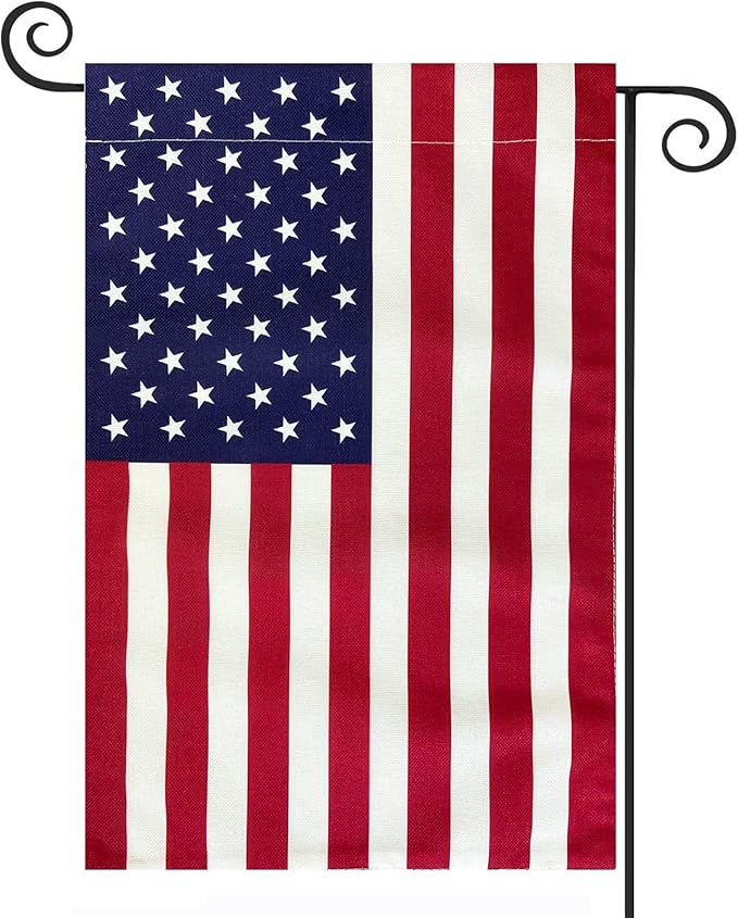 American Flag USA Garden Flag 12 x 18 - Patriotic Double Sided Small Flags for Yard-Ruum Studio Home