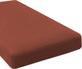 H.VERSAILTEX Super Stretch Individual Chaise Cover Sectional Couch Covers for L Shaped Sofa Both Left/Right Featuring Thick Jacquard Textured Twill Fabric (1 Piece Chaise Cover, Rust)-Ruum Studio Home