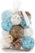 ANDALUCA Decorative Vase Filler Bag with Orbs, Balls (Aqua Blue)-Ruum Studio Home