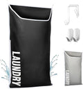 Hanging Laundry Hamper Bag XL 40x22", Space Saving over the Door Storage Bags, Behind the Door Hampers for Dirty Clothes & Wall Mounted Basket for Bathroom, Organizer for Small Room Spaces RV-Ruum Studio Home