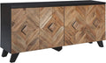 Signature Design by Ashley Robin Ridge Modern Wood Accent Cabinet or TV Stand, Brown & Black-Ruum Studio Home