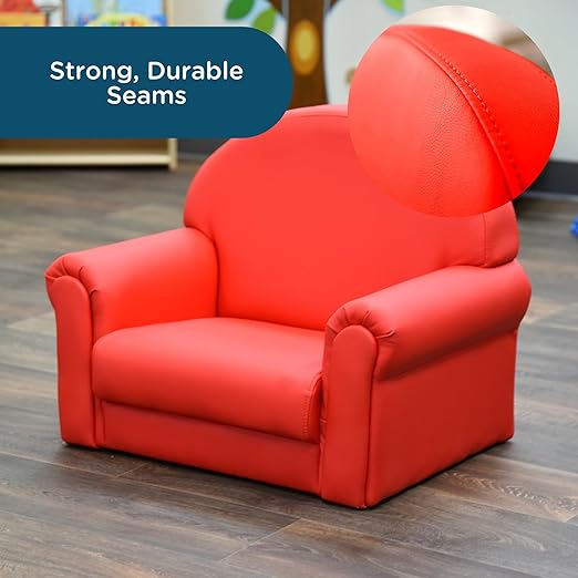 Children's Factory As We Grow Chair and Couch, Flexible Seating for Daycare or Preschool, Kids Reading Couch, Playroom Furniture, Red-Ruum Studio Home