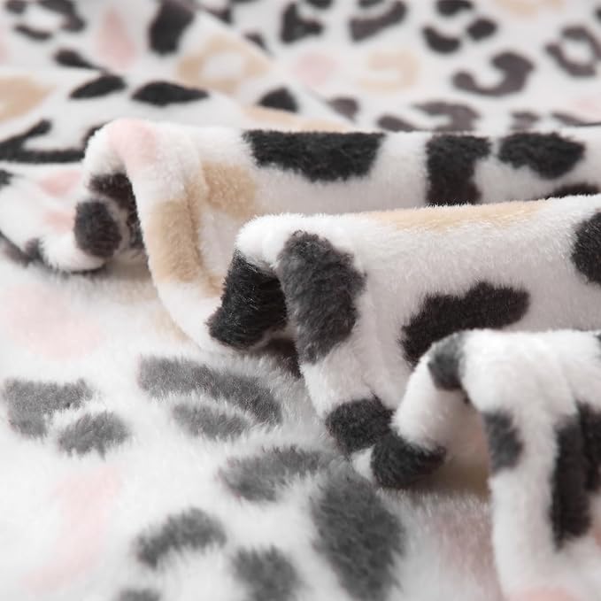 MERRYLIFE Pink Cheetah Throw Blanket Decorative Fleece Throw | Ultra-Plush Colorful | Couch Blanket Travel Lap | Home Gift Use(50" 60",Pink Cheeath)-Ruum Studio Home