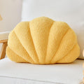 Yellow Seashell Throw Pillows, Shell Shaped Throw Pillows, 13 Inch Soft Home Decorative Pillow Plush Cushion for Bed Couch Living Sofa Room Decor Accent Throw Pillow-Ruum Studio Home