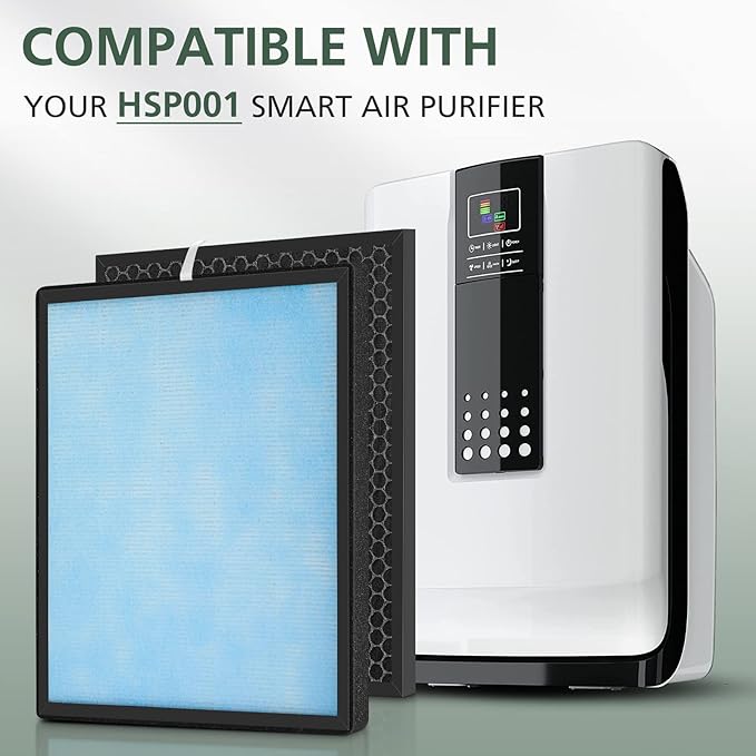 2 Set HSP001 Filter Replacements for HSP001 Smart True HEPA Air Purifier, 4 Stage Filtration of Fine Pre-Filter, Activated Carbon, Cold Catalyst and H13 True HEPA Filter-Ruum Studio Home