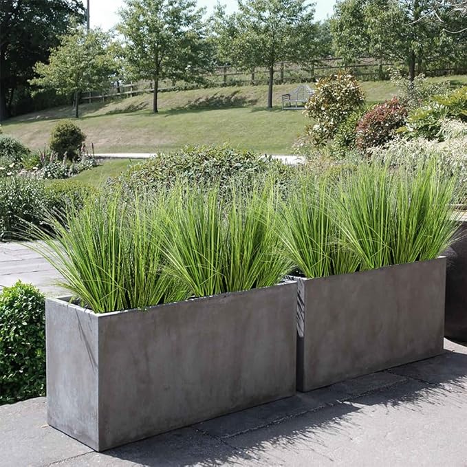 Melorca&Guilla Artificial Plants 6PCS 25.5“ Fake Tall Onion Grass,Faux Grass Plant,Artificial Grass Greenery Shrubs Bushes for Garden Porch Window Box Shop Office Home Décor-Ruum Studio Home