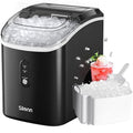 Nugget Ice Maker Countertop, Silonn Chewable Pellet Ice Machine with Self-Cleanin Function, 33lbs/24H Portable Ice Makers for Home Kitchen Officce, Black-Ruum Studio Home