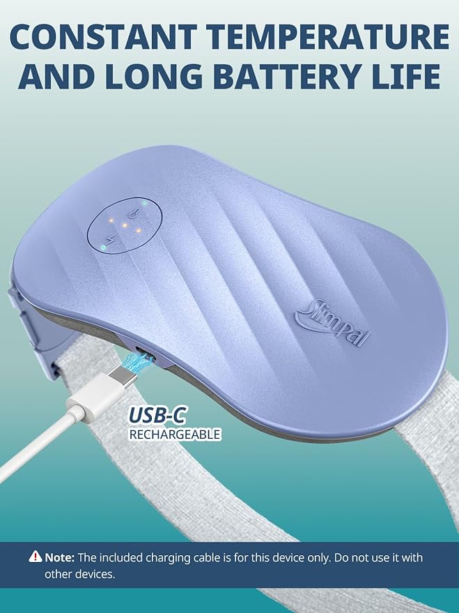 Slimpal Portable Heating Pad for Cramps, FSA HSA Eligible, Rechargeable Electric Heat Belt for Period Pain Relief, Menstrual Heated Pad Birthday Gifts for Women and Girls, Pink-Ruum Studio Home