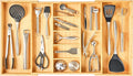 Umilife Extra Large Expandable Kitchen Drawer Organizer for Utensil and Junk, 19" Deep for Big Drawer, 19" to 33" Adjustable Bamboo Wood Drawer Divider, Cutlery Tray, Flatware Holder-Ruum Studio Home