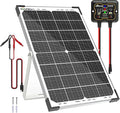 SOLPERK 30W Solar Battery Charger Solar Battery Maintainer + Upgrade 10A MPPT Charge Controller + Adjustable Mount Bracket for Car RV Boat Motorcycle，12V Waterproof Solar Panel Kit Trickle Charging-Ruum Studio Home