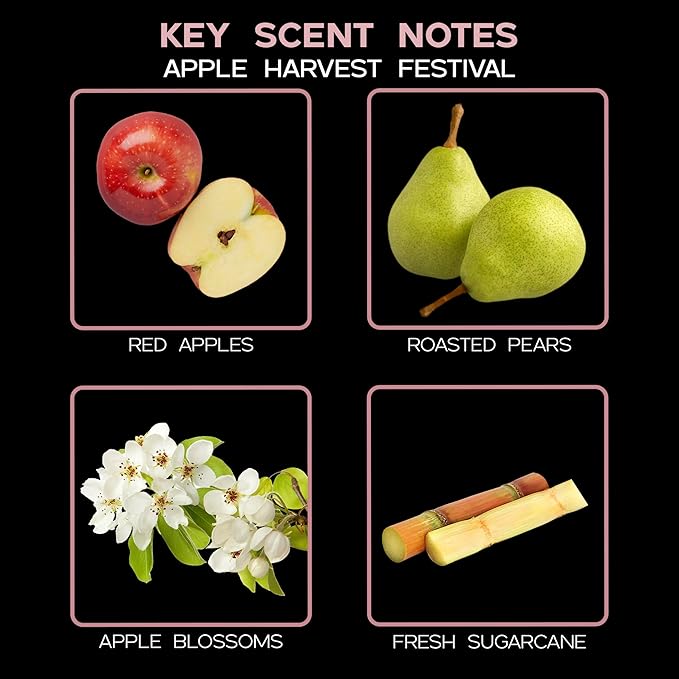 LOVSPA Reed Diffuser Set, Apple Harvest Scented Oil Diffuser with Sticks, Home Fragrance Accessories for Bathroom Shelf Decor, Aroma Diffusers for Home or Office Fall Decor, USA Made-Ruum Studio Home