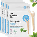 The Humble Co. Floss Picks (200 Count) – Plant Based Dental Floss Picks with Grip Handle for Superior Oral Care, Dental Hygiene, and Gum Health, Cruelty Free Tooth Floss Picks (Mint)-Ruum Studio Home