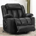 PARKOL Power Lift Recliner Chair for Elderly Breathable Leather Recliner Chair with Massage and Heat,2 Cup Holders,Electric Stand Assist,USB Ports,Gifts for Family (Black)-Ruum Studio Home