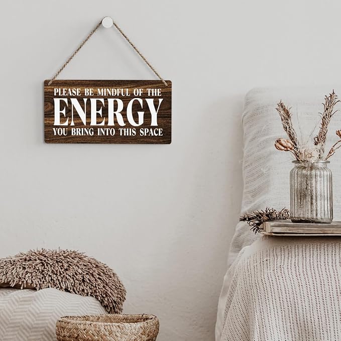 Inspirational Zen Wall Art, Positive Affirmations Wall Decor, Meditation Room Decor Spa Decor Spiritual Wall Art Decor Hanging Sign Wood Plaque Block for Home Office Bathroom Bedroom-Ruum Studio Home