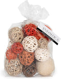 ANDALUCA Decorative Balls Bag Bowl Filler Home Decor (Orange)-Ruum Studio Home