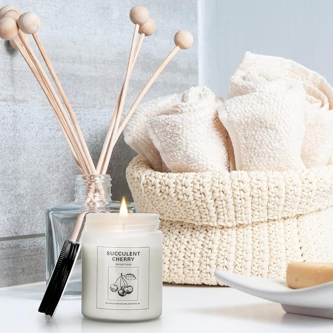 Scented Candles Sets, Candles for Home Scented,Made with Natural Soy Wax & Essential Oils, 35 Hour Burn Time,4 x 7.1 Oz Aromatherapy Candle Gifts for Christmas Birthday Women Mom Best Friends.-Ruum Studio Home