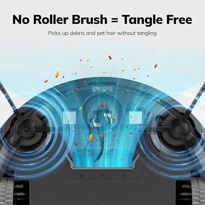 ILIFE V2 Robot Vacuum Cleaner, Tangle-Free Suction, 120 Mins Runtime, Slim, Self-Charging Robotic Vacuum Cleaner, Ideal for Pet Hair and Hard Floors-Ruum Studio Home