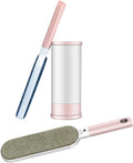 Double Sided Self-Cleaning Pet Hair Remover for Laundry, Dog Hair Remover, Cat Hair Remover, Pet Lint Roller Brush, Magic Cleaner Brush, Lint Brush Clothes, Pet Lint Brush A (Pink)-Ruum Studio Home