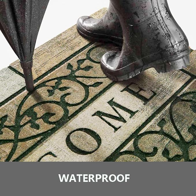 Welcome Door Mats 24"x36" Heavy Duty Front Door Mat Outdoor Large Doormats with Non-Slip Rubber Backing Outdoor Welcome Mats for Front Door Entryway,Garage,Patio,High Traffic Area-Ruum Studio Home