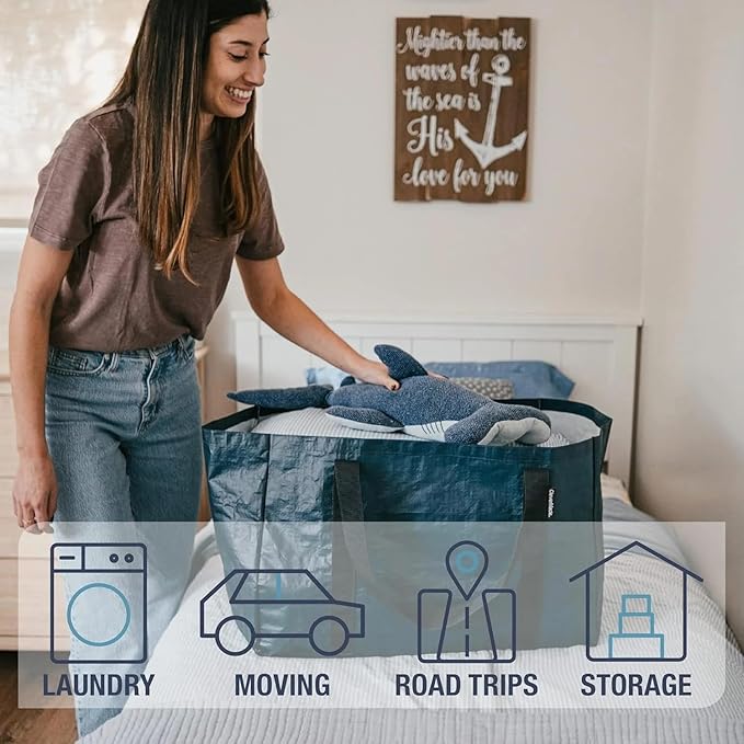 CleverMade Under Bed Storage Bag - Collapsible Storage for Shoes and Clothes Easy Use - Heavy Duty Utility Bag Home-Ruum Studio Home