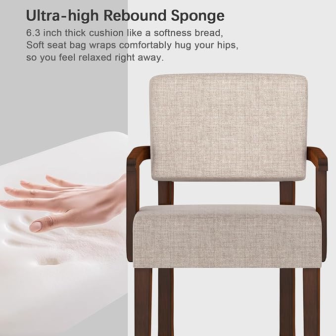 Accent Chair, Oversize Living Room Chairs with Soft Seat & Armrests for Living & Dinning Rooms-Ruum Studio Home