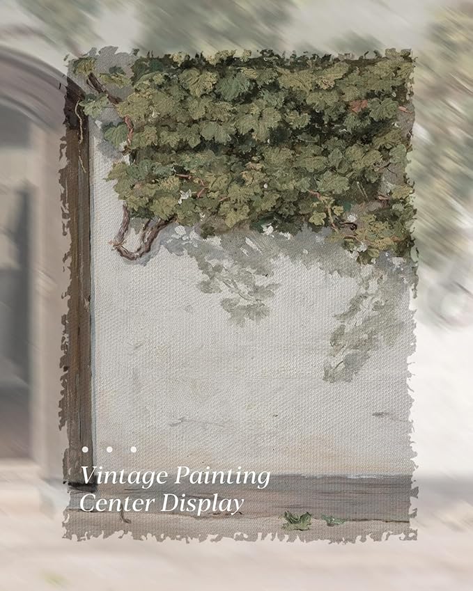 HUARCEY Gold Framed Vintage Wall Art Vineman Climbing The Walls Farmhouse Wall Decor Opening Door Oil Painting Picture Canvas Print Art Home Decor Aesthetic for Bedroom Bathroom Office 8x10in-Ruum Studio Home