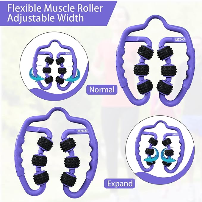 Cellulite Massage Tool Deep Fascia Massager & Dimpled Skin Remover for Legs - Anti-Cellulite Roller Tech with Lymphatic Drainage, Smooth Skin & Pain Relief for Thighs & Buttocks Sculpting-Ruum Studio Home